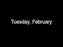 Tuesday, February