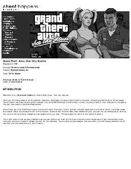 Grand Theft Auto Vice City Stories Playstation  PSP Developer Rockstar Leeds  Rockstar
