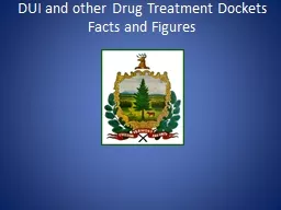 DUI and other Drug Treatment Dockets