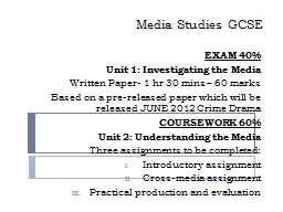 Media Studies GCSE
