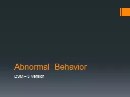 Abnormal Behavior