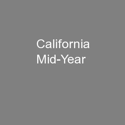 California Mid-Year