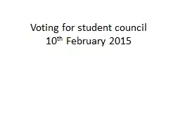 Voting for student council
