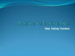 Abusive Relationships