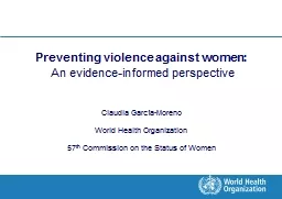 Preventing violence against women: