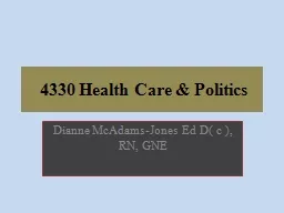 4330 Health Care & Politics