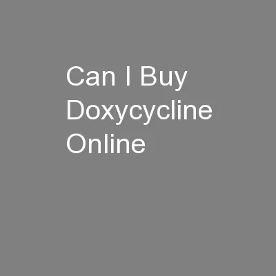 Can I Buy Doxycycline Online