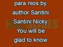 Chistes para nios By Santini Santini Nicky Do you need the book of Chistes para nios by author Santini Santini Nicky You will be glad to know that right now Chistes para nios is available on our book