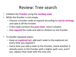 Review: Tree search