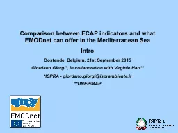 Comparison between ECAP indicators and what