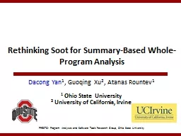 Rethinking Soot for Summary-Based Whole-Program Analysis