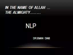 In the name of Allah …