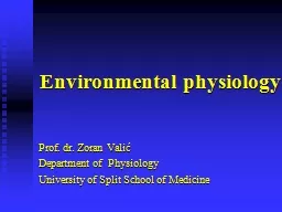 Environmental physiology