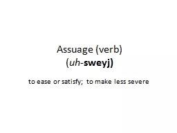 Assuage (verb)