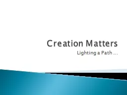 Creation Matters