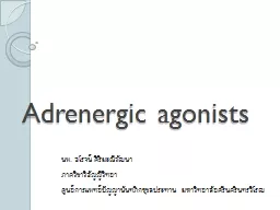 Adrenergic agonists