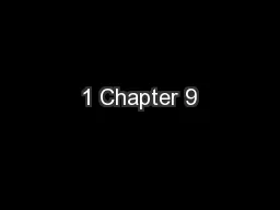 1 Chapter 9