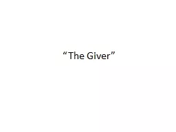 “The Giver”