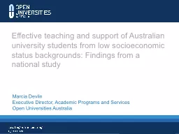Effective teaching and support of Australian university stu