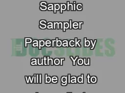 Clit Notes A Sapphic Sampler Paperback By Do you need the book of Clit Notes A Sapphic
