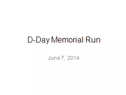 D-Day Memorial Run