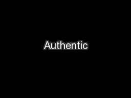 Authentic