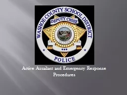 Active Assailant and Emergency Response Procedures