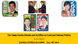 The Osaka Double Election and its Effect on Local and Natio