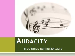 Free Music Editing Software