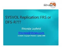 SYSVOL Replication: FRS or DFS-R???