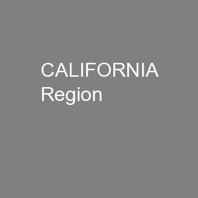 CALIFORNIA Region