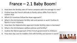 France – 2.1 Baby Boom
