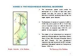 ANNEX II: THE MOZAMBIQUE REGIONAL BACKBONE