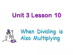 Unit 3 Lesson 10