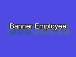 Banner Employee