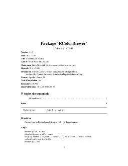 Package RColorBrewer February   Version