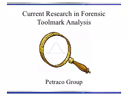 Current Research in Forensic