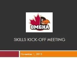 Skills Kick-Off meeting