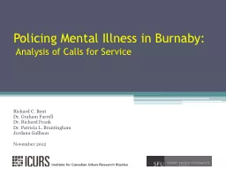 Policing Mental Illness in Burnaby: