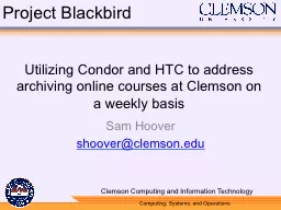 Utilizing Condor and HTC to address archiving online course