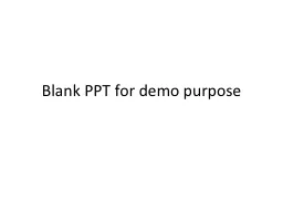Blank PPT for