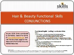 Hair & Beauty Functional Skills