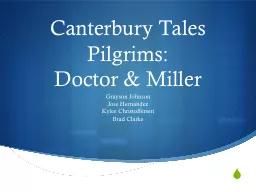 Canterbury Tales Pilgrims:
