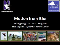 Motion from Blur