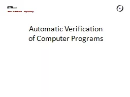 Automatic Verification