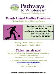 Fourth Annual Bowling Fundraiser