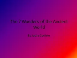 The 7 Wonders of the Ancient