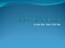 Bush 41 and Clinton