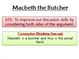 Macbeth the Butcher