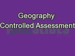 Geography Controlled Assessment